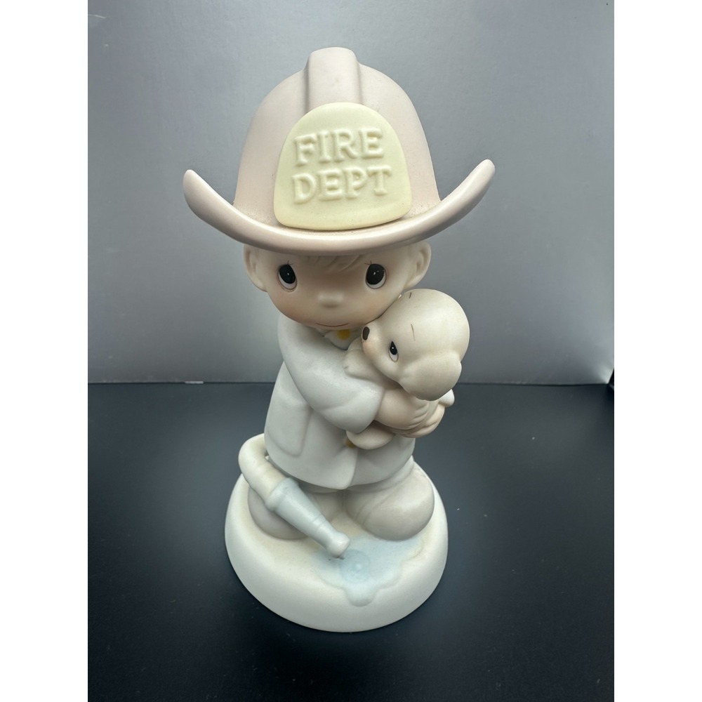 "Love Rescued Me" Firefighter Precious Moments 1986